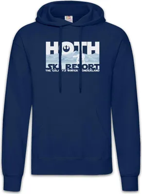 Produktbild von Urban Backwoods Hoth Ski Resort, Herren Hoodie, Farbe: Navy, Größe: S
