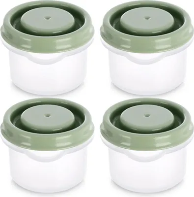 Obrázek produktu pro Orion | Nádoba na omáčku - 50 ml - 4 kusy - Transparentní - Nádoba na dresink s víčkem