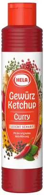 Zdjęcie produktu dla Hela ketchup przyprawowy curry lekko ostry z pikantną nutą curry 500ml