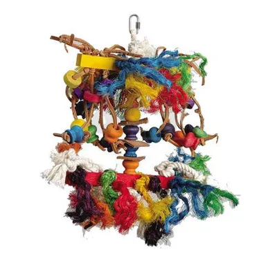 Produktbild von Papageienspielzeug mit viel Zubehör 39cm
