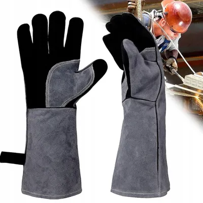 Produktbild von Grillhandschuhe Ofenhandschuhe Hitzebeständig bis zu 300 °C Backhandschuhe Topfhandschuhe BBQ Handschuhe Universalgröße für Barbecue Wärmeisolierung