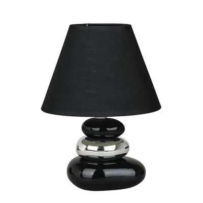 Produktbild von Rabalux 4950 Tischleuchte Salem, E14, Keramik, schwarz, rund, Standard, ø180mm
