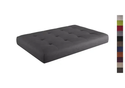 Produktbild von sunnypillow Palettenkissen Verona gesteppt Sitzkissen 120x60x15cm Grey