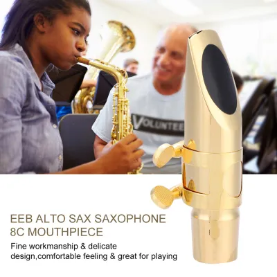Produktbild von Eb-Altsaxophon-Mundstück 8C mit Kappe und Polstern – Zubehör für Musikinstrumente
