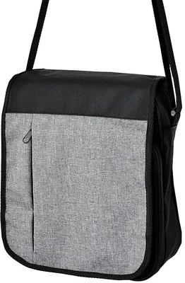 Produktbild von Herren Umhängetasche Sportlich Cordura Arbeitstasche Schwarz Grau