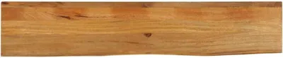 Produktbild von Tischplatte aus massivem Holz mit Baumkante 160x20x2,5 cm