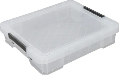 Produktbild von Whitefurze Aufbewahrungsbox - 9 Liter - Transparent - 43 x 36 x 8 cm