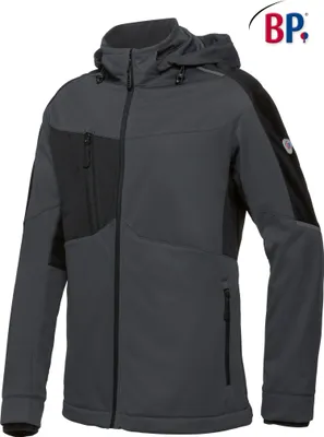 Produktbild von BP® Softshelljacke für Herren - anthrazit/schwarz - 2XLn