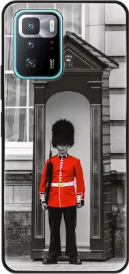 Produktbild von König Design Hülle kompatibel mit Xiaomi Poco X3 GT Kunststoff Soft Handyhülle - Handy Case England Bobby