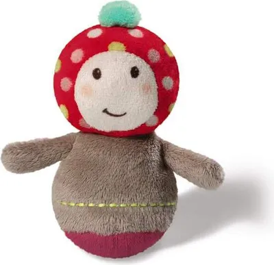 Produktbild von Nici Mini-Greiffigur Fliegenpilz Maila 10cm mit Rassel 37429