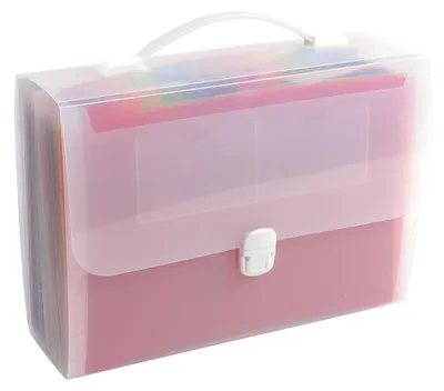 Produktbild von EXACOMPTA Fächermappe mit Griff Crystal 24 Fächer transparent