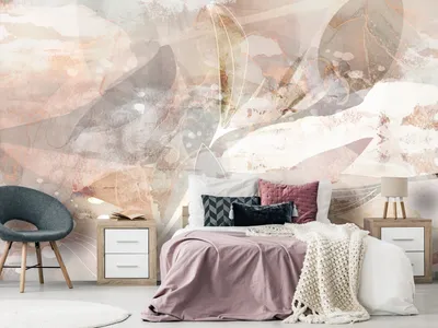 Produktbild von Vlies Fototapete Blätter 400x280 cm Tapeten Wandtapete XXL Pflanzenmotiv Abstrakt Natur a-A-10253-a-a