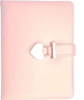 Produktbild von Mädchen-Tagebuch mit Schloss und Schlüssel für Mädchen, geheime Kindertagebücher für Mädchen, rosafarbenes Herz-Tagebuch mit Verschluss, Kunstleder, goldfarbenes liniertes Notizbuch mit Stift, Teenager-Frauen-Mädchen-Reisetagebuch zum Schreiben (Roségold)