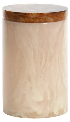 Productafbeelding van Light&living Decoratieve doos met deksel, Ø15x24 cm, KELIMUTU, crème en bruin
