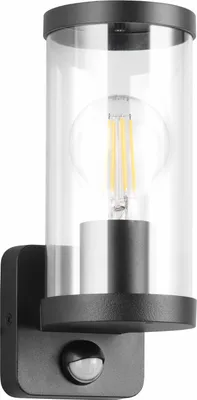 Immagine prodotto di Lampada da parete per esterni in nero con sensore di movimento E27 28W BONITO RL