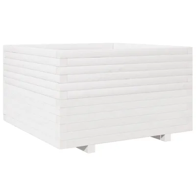 Zdjęcie produktu dla vidaXL Sadzarka biała 80x80x49,5 cm lite drewno sosnowe