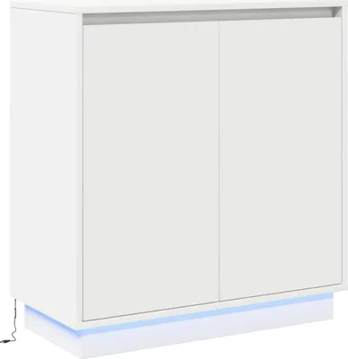 Produktbild von vidaXL LED-Sideboard für Weiß 71 x 34,5 x 75 cm Holzwerkstoff