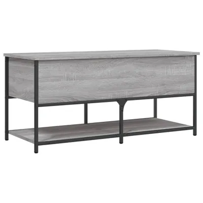 Immagine prodotto di Panca con vano portaoggetti Grigio Sonoma 100x42,5x47 cm Materiale a base di legno