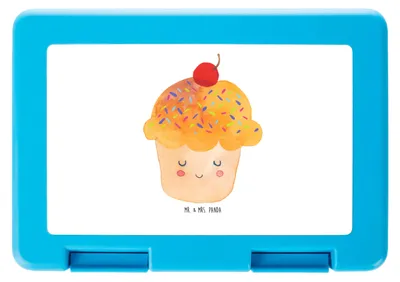 Produktbild von Mr. & Mrs. Panda Bentobox Cupcake - Weiß - Geschenk, Koch, Brotbehälter, Küche Deko, Lustige Sprüche, Wunder, Cupcakes, Snackbox, Motivation, Muffin, Bento Box, Lunchbox