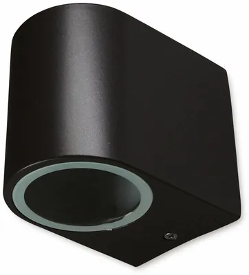 Produktbild von Aussen Wandleuchte IP44 GU10 Fassung LED geeignet Schwarz