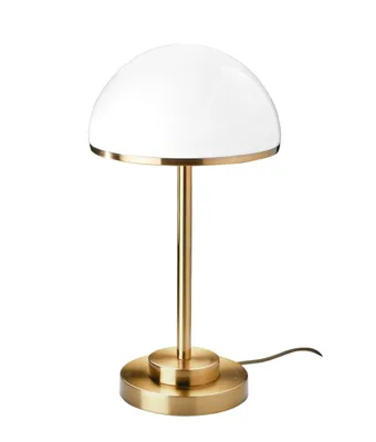 Immagine prodotto di Signature - Lampada da tavolo in ottone dorato e vetro bianco - COUPOLE