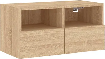 Produktbild von vidaXL TV-Wandschrank Sonoma-Eiche 60x30x30 cm Holzwerkstoff