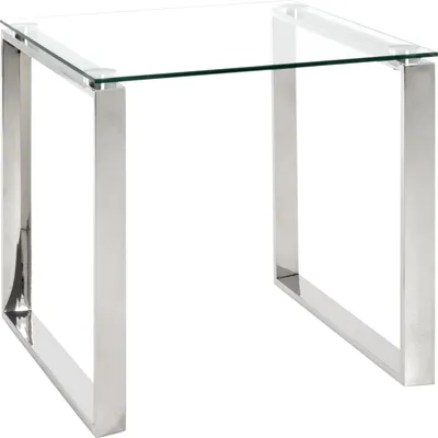 Produktbild von HAKU Möbel Beistelltisch edelstahl - Maße: B 55 cm x H 55 cm x T 55 cm; 18779