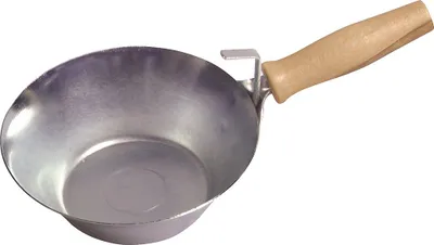 Produktbild von HAROMAC Gipserpfännchen 180 mm verzinkte Stahlschale | großer Holzgriff, konisch