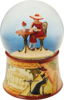 Produktbild von Spieluhrenwelt Glitzerkugel Kaffeehaus, Schneekugel, Spieluhr, Dekoration, 25219