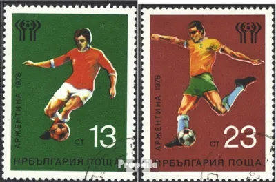 Produktbild von Briefmarken Bulgarien 1978 Mi 2654-2655 (kompl.Ausg.) gestempelt Fußball-WM 78, Argentinien