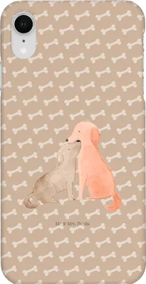 Produktbild von Mr. & Mrs. Panda Iphone XR Handyhülle Hunde Liebe - Hundeglück - Geschenk, Herz, Premium Kunststoff, Hund, Liebespaar, Vertrauen, Handy Case, Sprüche