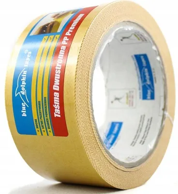 Obrázok produktu pre BLUE DOLPHIN Dolphin obojstranná lepiaca páska PREMIUM z PP 48 mm x 25 m