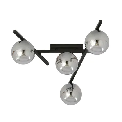Zdjęcie produktu dla Lampa sufitowa Emibig 4xE14 40W SMART 4 BLACK/GRAFIT 1104/4