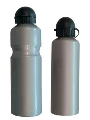 Produktbild von M-Wave Trinkflasche 750ml, silber, mit Deckel, Aluminium