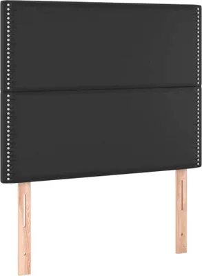 Produktbild von Kopfteile 2 Stk. Schwarz 90x5x78/88 cm Kunstleder