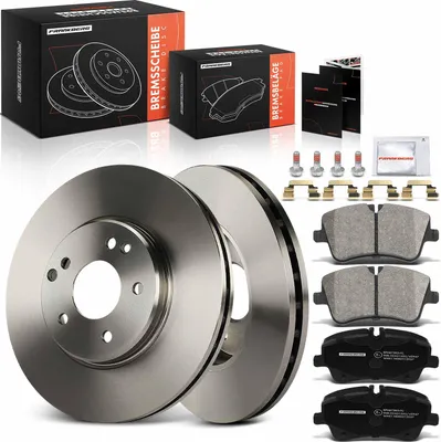 Immagine prodotto di Frankberg 2x dischi freno 4x pastiglie freno asse anteriore per Mercedes-Benz W203 CL203 S203 C209 A209 R171