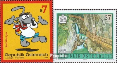 Produktbild von Briefmarken Österreich 2001 Mi 2341,2342 (kompl.Ausg.) postfrisch Kinderfernsehen