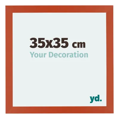 Image de Cadre photo, 35x35 cm, orange, MDF, Mura