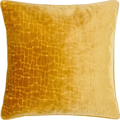 Image de Paoletti - Housse de coussin "Bloomsbury", velours RV2852 (50 cm x 50 cm) (Moutarde)