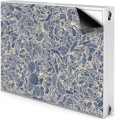 Produktbild von Magnet Heizkörperabdeckung Heizkörperverkleidung Verkleidung Abdeckung 100x60 cm  - Blaue Blume