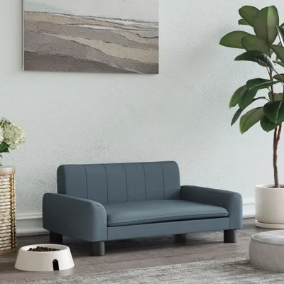 Produktbild von The Living Store Hundebett Dunkelgrau 70x45x30 cm Stoff