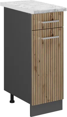 Image de Meuble cuisine Vicco R-Line Chêne Artisan 30cm PT Marbre, Model 49197