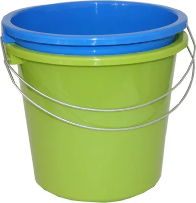 Produktbild von Eimer 5 Liter PP 2-fbg. sort. mit Metallbügel