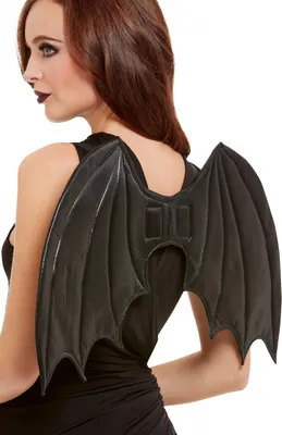 Produktbild von Kleine Feldermausflügel in Schwarz als Kostümaccessoire für Halloween