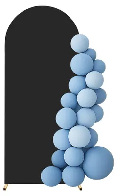 Produktbild von Bezug für Ballonbogen – Metallgestell Fotowand 120x220 cm – Schwarz
