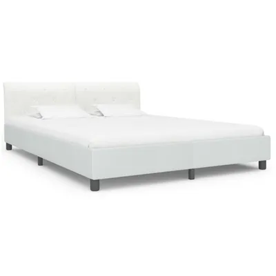 Immagine prodotto di vidaXL Struttura letto in Pelle finta bianca 160 x 200 cm