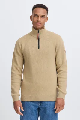 Produktbild von Blend BHMFINTOS Herren Strickpullover Troyer Feinstrick Pullover Baumwollmischung regular fit