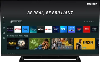 Produktbild von Toshiba 24WV3E63DA, 61 cm (24"), 1366 x 768 Pixel, HD, DLED, Smart-TV, Schwarz