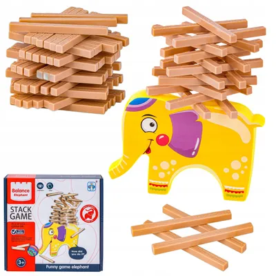 Produktbild von DK Stack Game Geschicklichkeitsspiel Turmbau Familienspiel