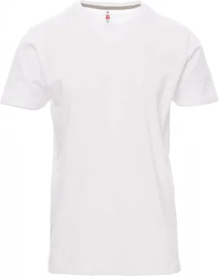 Produktbild von PAYPER T-Shirt SUNRISE – Kurzarm Herren-Shirt aus Baumwolle mit Rundhalsausschnitt, seitlichen Nähten und angenehmer Passform weiß L